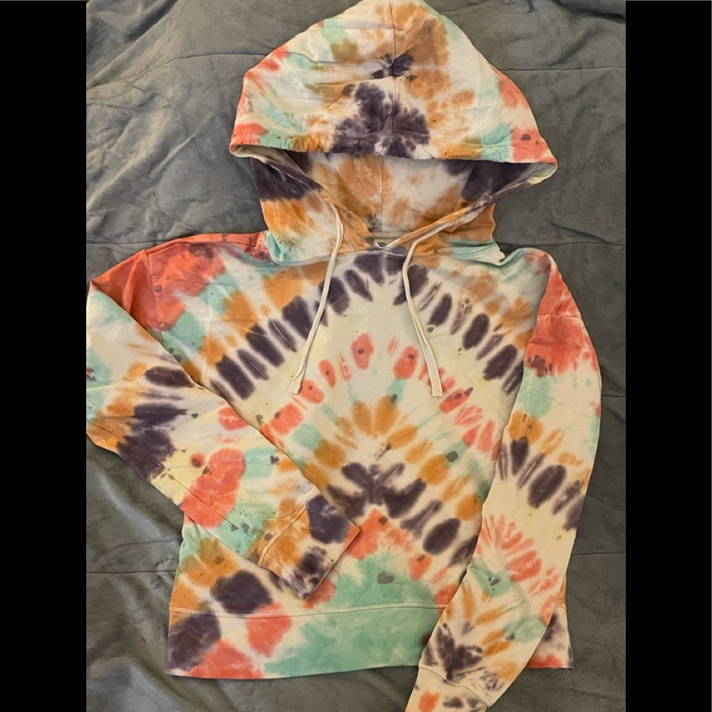 Yes And tie dye hoodie xs